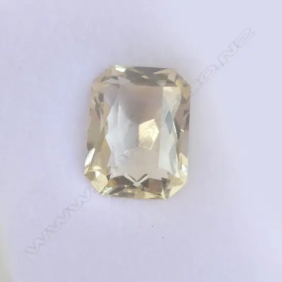 11.5CT FACETED CITRINE OCTAGON CUT