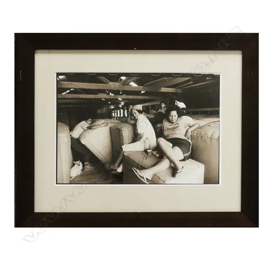 PHOTOGRAPHER UNKNOWN, UNTITLED WOOLSHED SCENE, SEPIA PHOTOGRAPH, 270 x 395mm