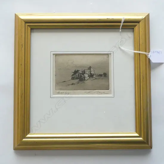 TREVOR LLOYD 'HILLTOP' (GLENDOWIE) ETCHING 75x105mm