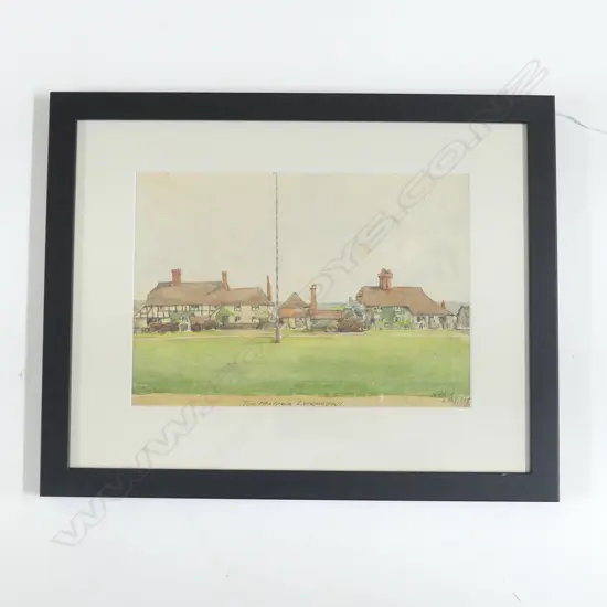 W H BUCK THE MAYPOLE  2ND MAY 1908 W/C 175MM X 245MM