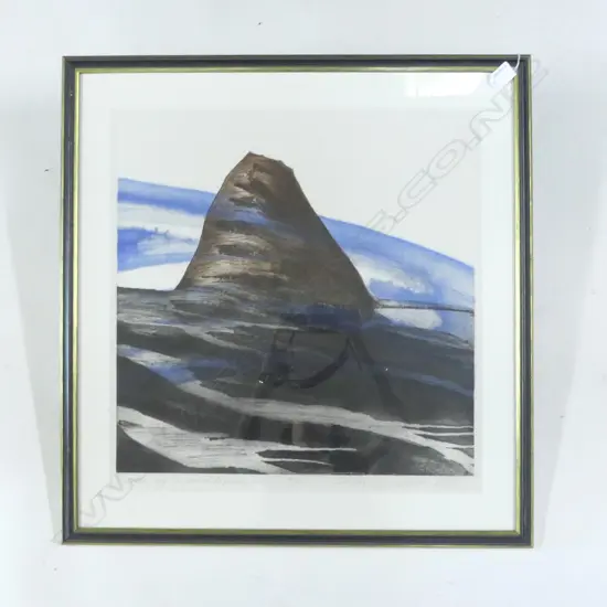 FELICITY WEST 'CASTLE OF SAND MURIWAI' 14/75  LITHOGRAPH 1945 500mm X 495mm