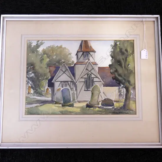 HILDA WISEMAN, 'ALL SAINTS CHURCH HOWICK, WC, 270x390mm