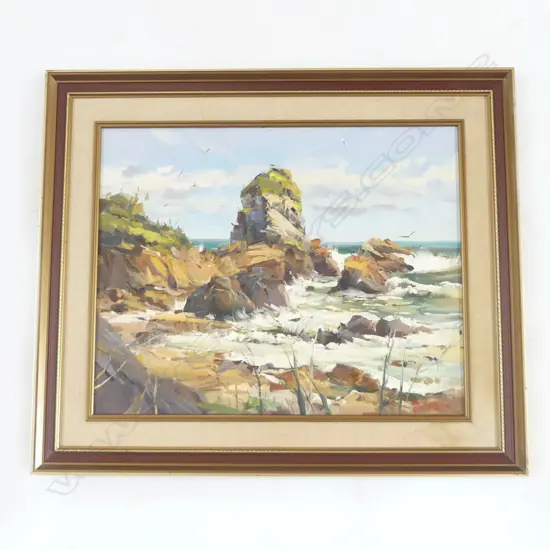 D. R. NEILSON 'COASTAL SCENE, WESTLAND' OIL ON BOARD '72 400x505mm