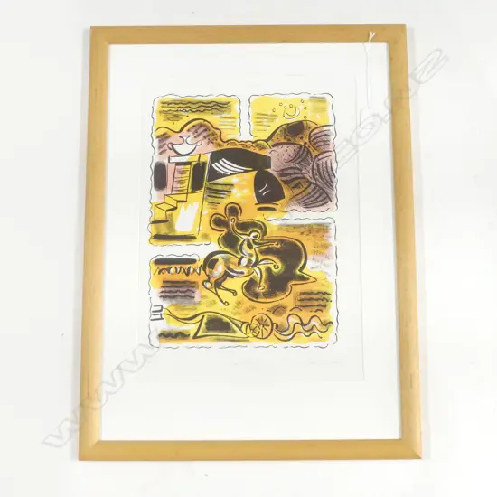 ALAN GILDERDALE 'SHADOW POOL' SCREEN PRINT 8/20 '86 460x330mm