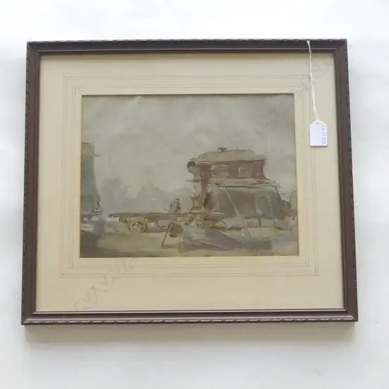 JOHN WEEKS, INDUSTRIAL SCENE, WC 230x300mm