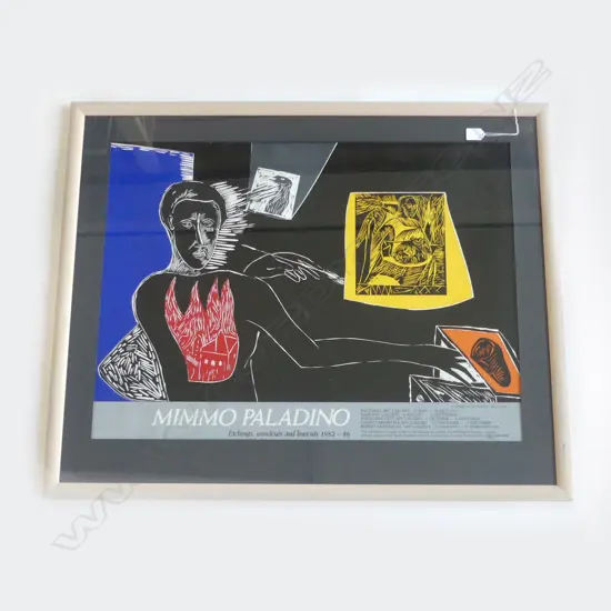 MIMMO PALADINO GALLERY POSTER 1988 585x780mm
