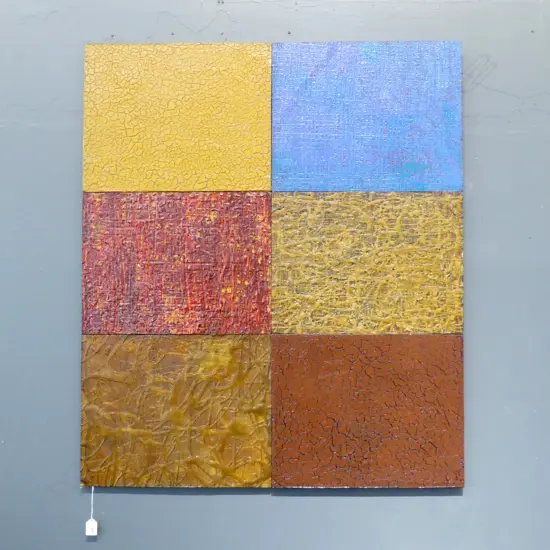 DALLAS SECCOMBE YOUNG 'UNITED TEXTURES OF DALLASTON' MIXED MEDIA, 1010x865mm