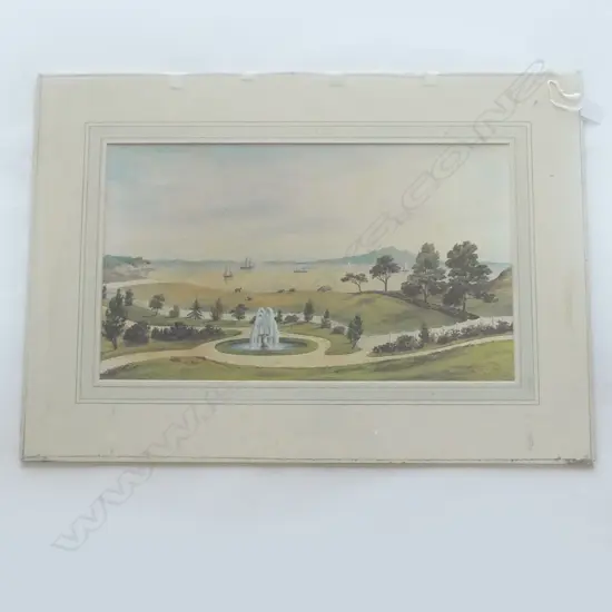 J C HOYTE (1835-1913) 'HARRY COBLEY'S COTTAGE, DEVONPORT' MTD LITHOGRAPH. SIGNED.  H.320 x 520mm (2 of 2)