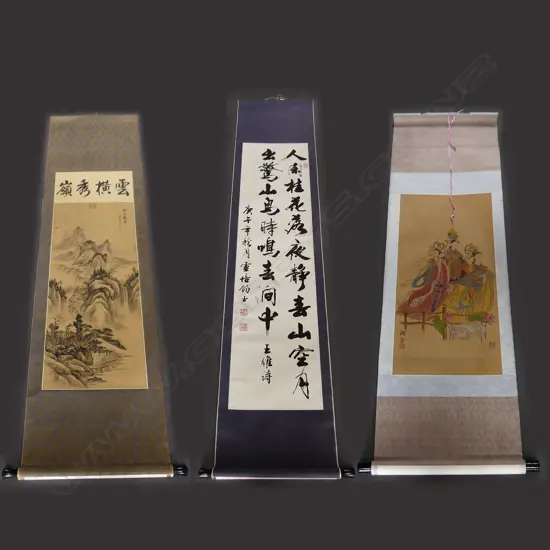 3 ORIENTAL SCROLLS