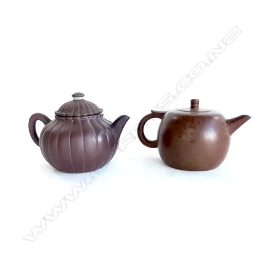 2 YIXING WARE TEAPOTS