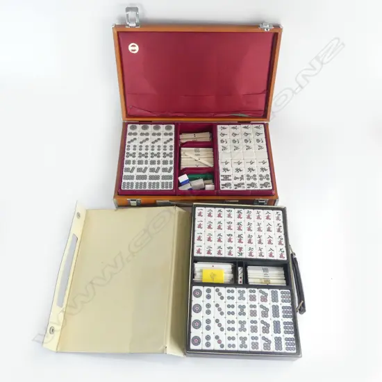 2 MAH JONG SETS, CASED