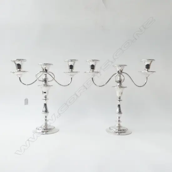 PR LG SILVER PLATE CANDLEABRA H.360mm