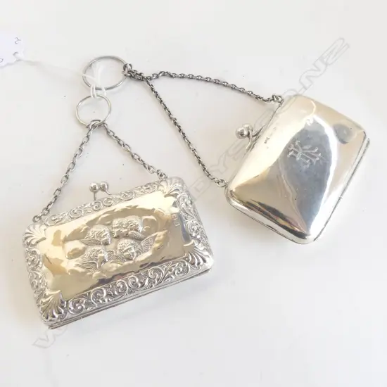 2 STG SILVER PURSES 94gms