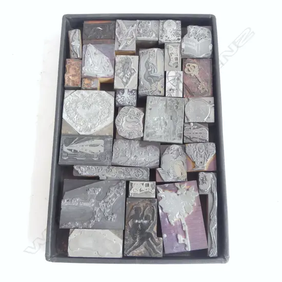 ASST. VINTAGE ADVERTISING PRINT BLOCKS