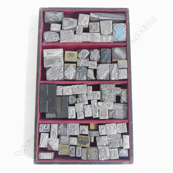 ASST. VINTAGE ADVERTISING PRINT BLOCKS