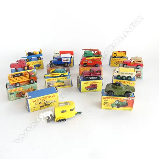 14 ASST. MATCHBOX TRUCKS ETC