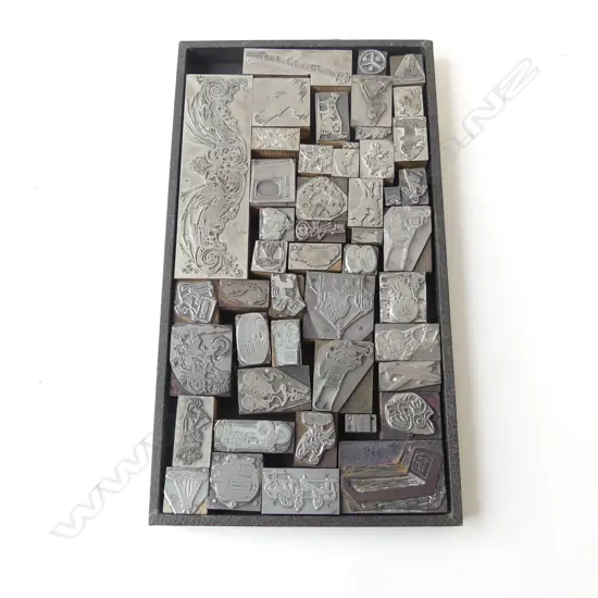 ASST. VINTAGE ADVERTISING PRINT BLOCKS