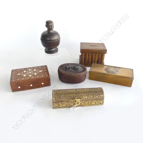 6 ASST. TRINKET BOXES INCL. AUCKLAND EXHIBITION 1913-14