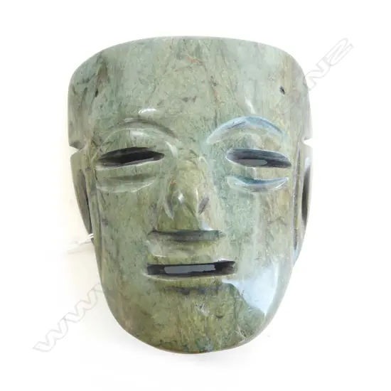 CARVED STONE FACE MASK H.150mm