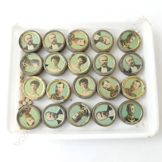 20 EARLY 1900s PASTILLES TINS