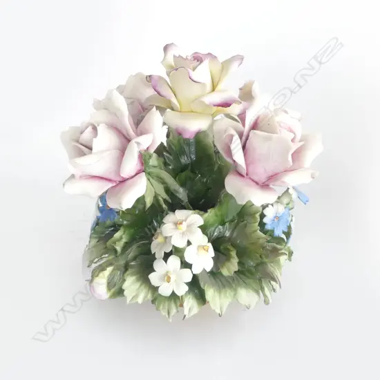 ITALIAN CAPODIMONTE FLORAL BOUQUET H.220mm