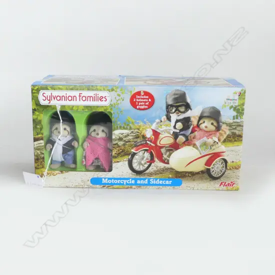 SYLVANIAN FAMILES MOTORCYCLE & SIDECAR boxed as new