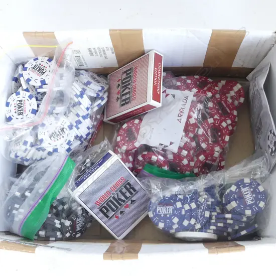 POKER CHIPS & CARDS