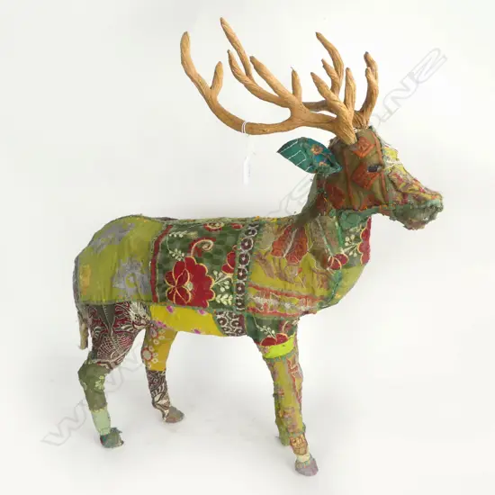 PATCHWORK FABRIC STAG DEER H.680mm