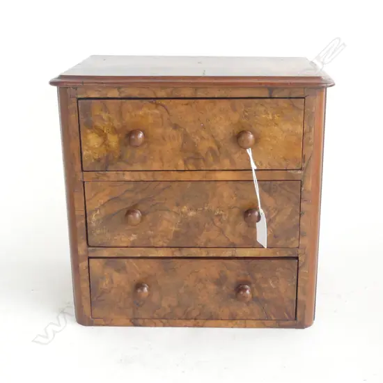 3 DRAWER WOODEN APPRENTICE CHEST 270x180x260mm