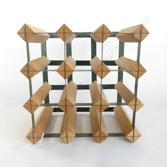 INDUSTRIAL STYLE 3x3 WINE RACK 320x205x320mm