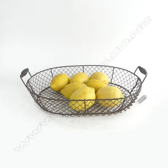 METAL BASKET W.425mm & FAKE LEMONS
