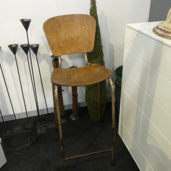 INDUSTRIAL LAB CHAIR (WORN)