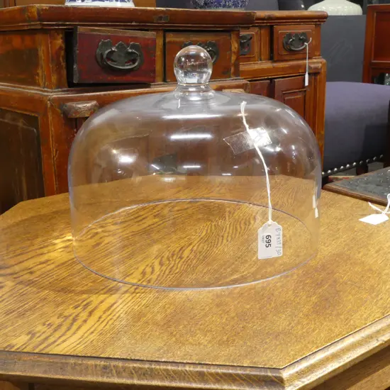 GLASS FOOD DOME CLOCHE 280mm dia