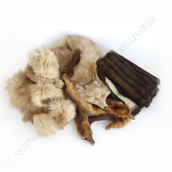 BAG OF FOX FURS ETC 