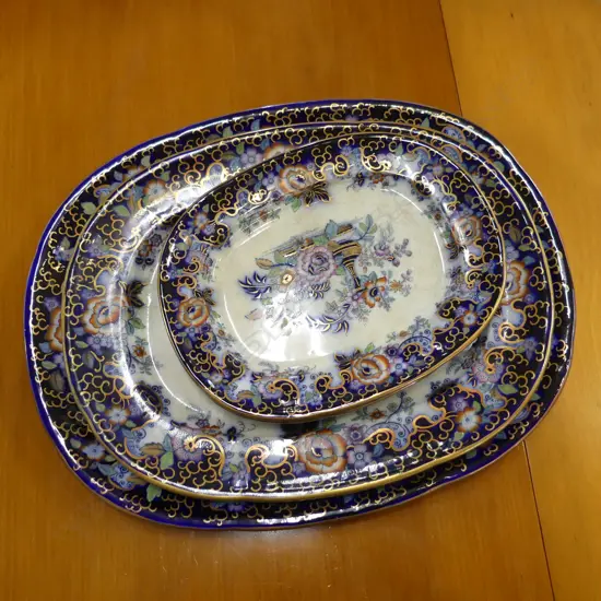 5 VICTORIAN DAVENPORT ASHETS LARGEST 350x440mm, CRAZING