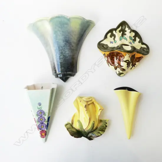 5 ASST. WALL POCKETS