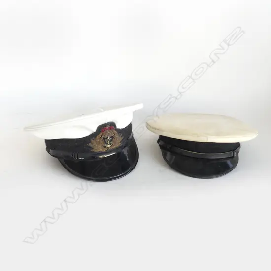 2 VINTAGE WHITE CAPS