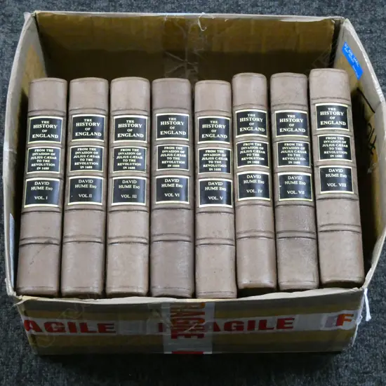 8 VOLS. SET HUMES HISTORY OF ENGLAND, PUBLISHED LONDON 1792