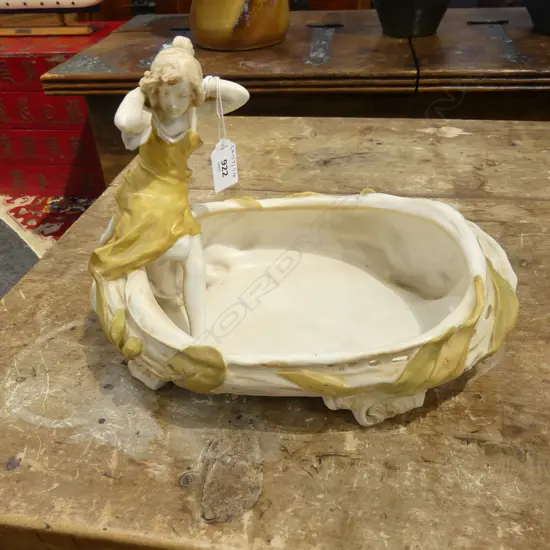 ROYAL VIENNA WAHLISS ART NOUVEAX FIGURAL BOWL H235MM
