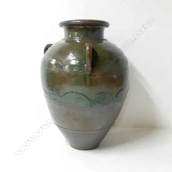 LG GREEN GLAZED POT H.1080mm