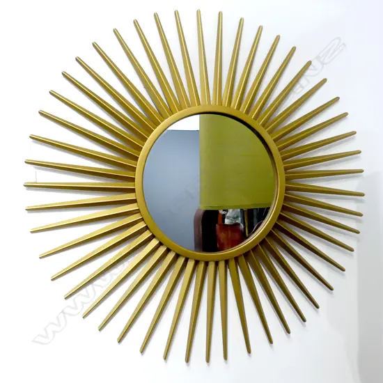 GOLD STAR BURST MIRROR 860mm dia
