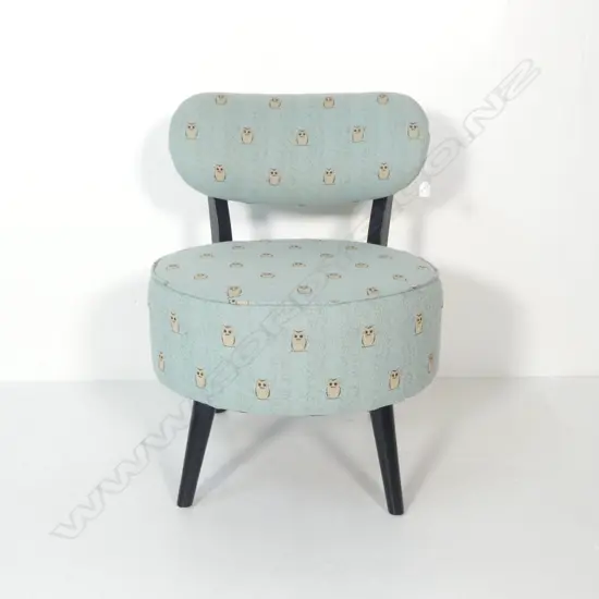 TUB CHAIR (FABRIC w. OWL PATTERN) 600mm dia