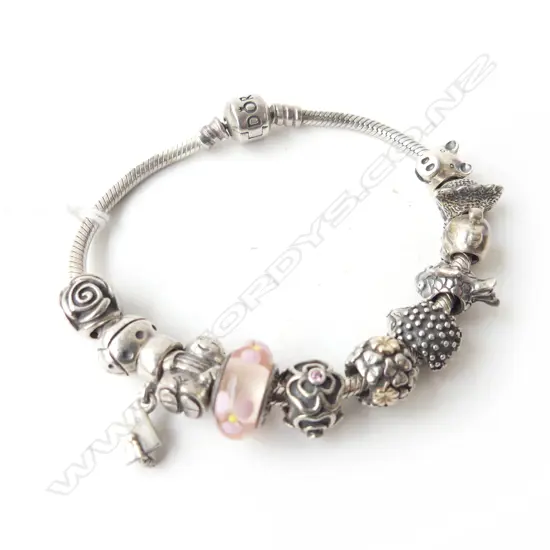 STG PANDORA BRACELET + CHARMS