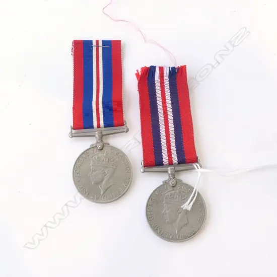 2 WWII 1939-1945 MEDALS