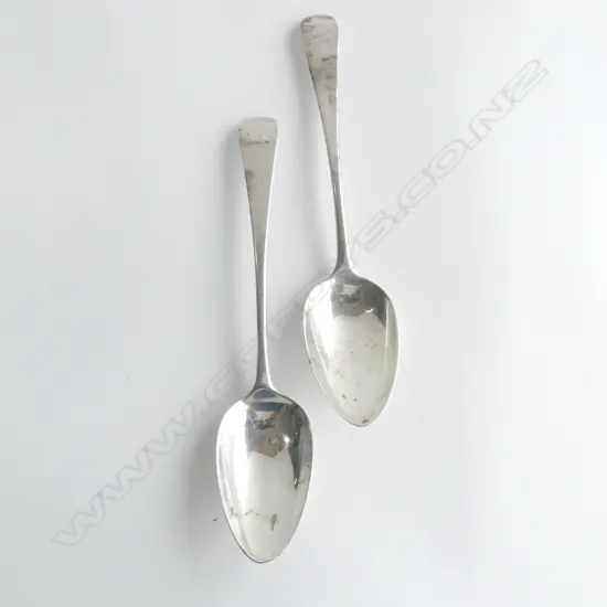 PR GEORGE III SILVER OLD ENGLISH TABLE SPOONS London 1794  124gms