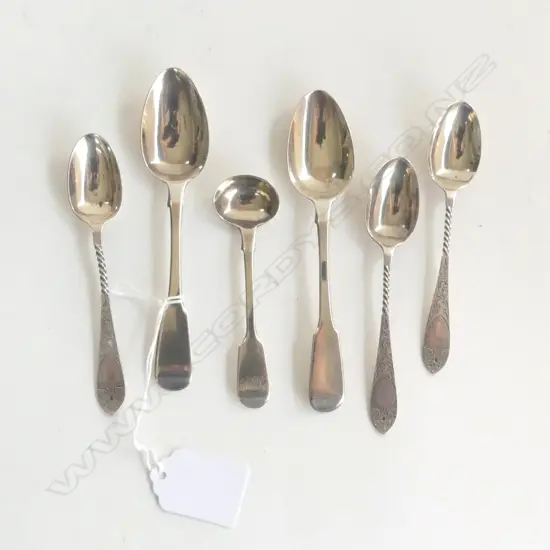 6 ASST. STG SPOONS, 70gms