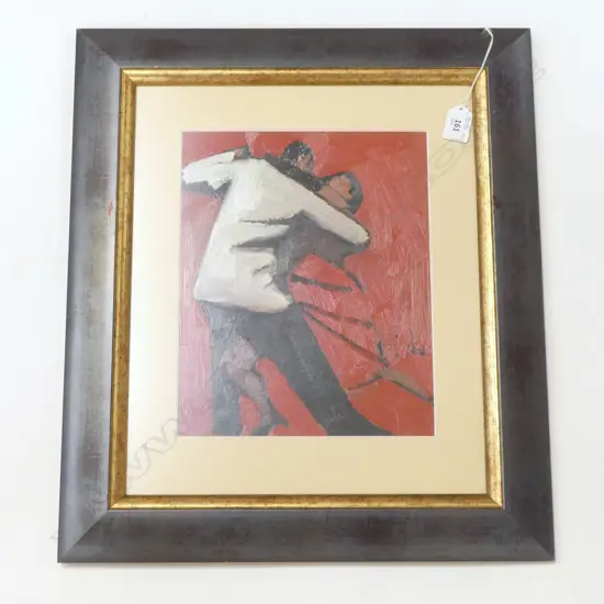 MODERNIST OIL ON BOARD 320X390MM