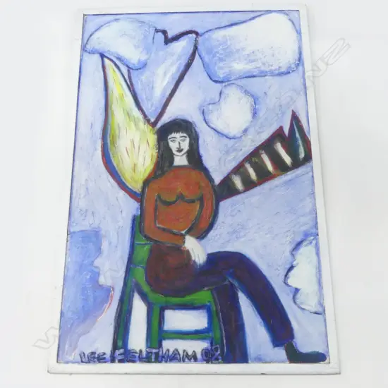 LEE FELTHAM / WINGED WOMAN / ACRYLIC ON BOARD '02 1160x760mm...