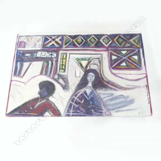 LEE FELTHAM 'DIRTY WORLD (UNTITLED)' ACRYLIC ON BOARD 2010 800x1200mm...