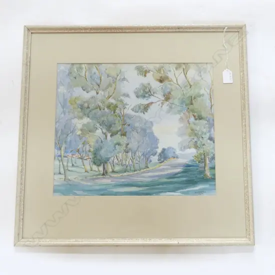 F. STEVENS, LANDSCAPE WC, 1938 330x390m